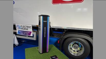 ev charger at nec show